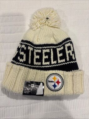 New Era Pittsburgh Steelers Women’s Pom Knit Winter Hat